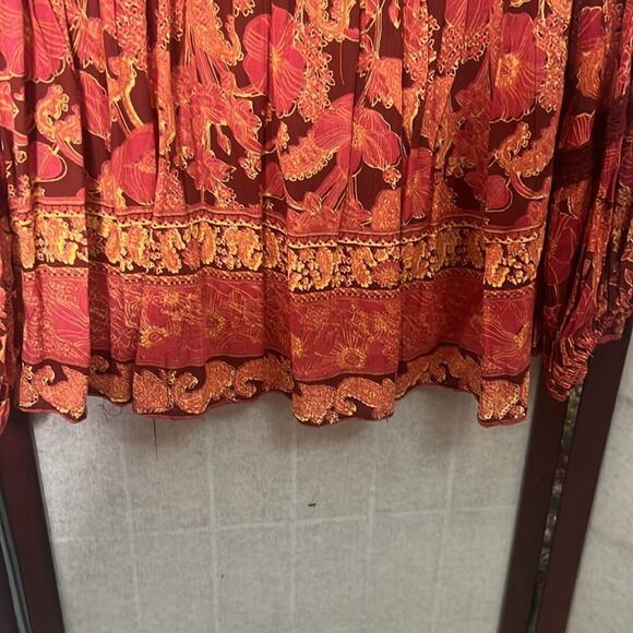 NOSTALGIA BOHO TASSEL BABYDOLL TOP‎ SIZE S - Picture 4 of 6